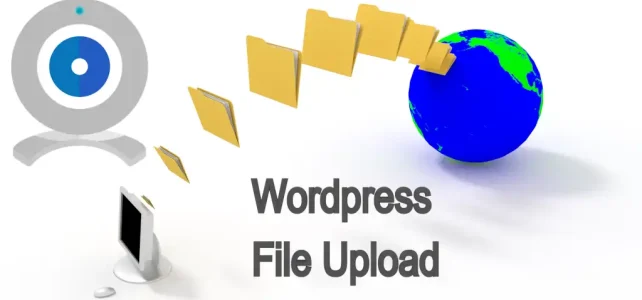 WordPress File Upload plugin logo incorporating webcam functionality
